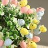Set of 5 Foam Easter Eggs Planter for Festival Indoor Desktop Decoration Creative Safe Materials Practical Decorating