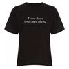 Shop Women Round Neck LeTTering T shirT Black Dai Wsh 20617