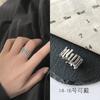 Style Korean Trendy 925 Silver Ring For Women Open Adjustable Finger Jewelry Elegant