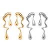 Irregular Water Drop Earrings Trendy Statement Ear Studs Party Jewelry Vintage Studs Fashionable Accessories for Women