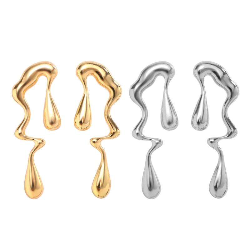 Irregular Water Drop Earrings Trendy Statement Ear Studs Party Jewelry Vintage Studs Fashionable Accessories for Women