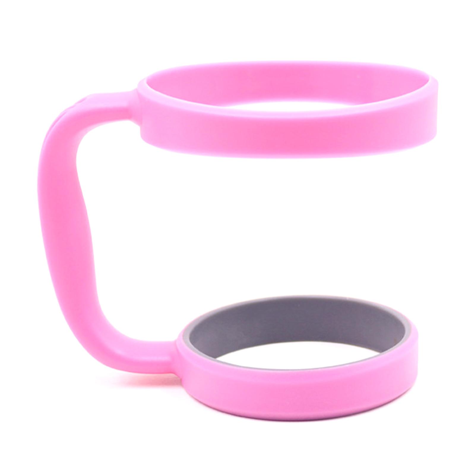 

Удобные ручки-держатели для стаканов объемом 30 унций Эргономичные ручки для стаканов объемом 30 унций для изолированных стаканов и кофейных кружек розовый