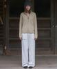 ANDNEEDS Side Pintuck Track Pants (Ivory)