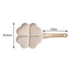 Omelet Pan Divided Egg Skillet Anti Scald Handle 4 Cup Mini Egg Cooker Pan Mini Pancake Pan for Baking Frying Steak
