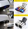 Honda N-BOX/N-BOX Custom JF1/JF2 H23-H27 Tail Throw Muffler Cutter, Oval Shape, Car Exhaust Pipe