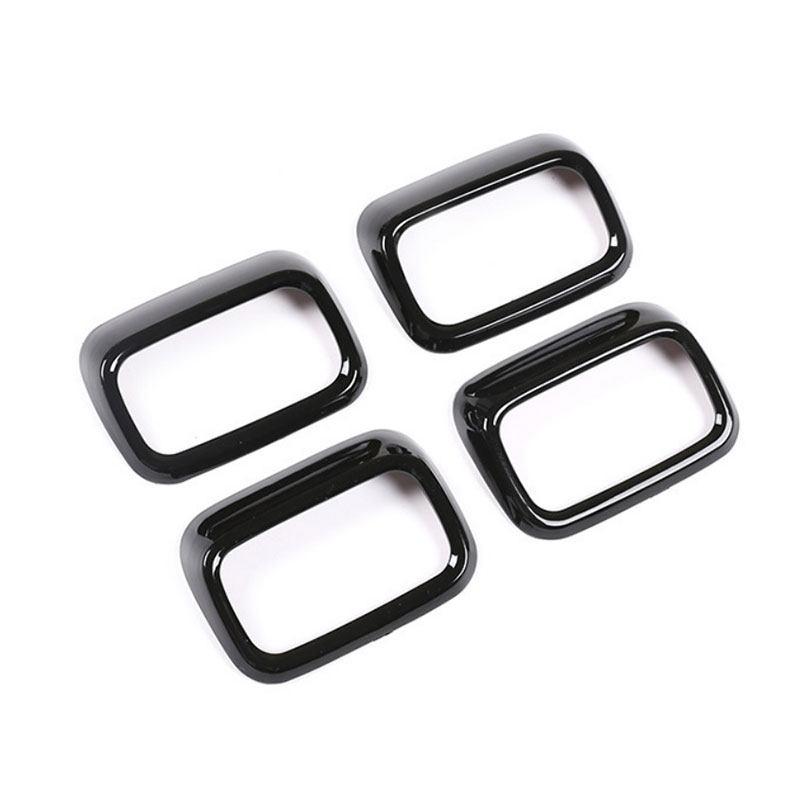 

4pcs ABS Car Center Console Air Outlet Frame Cover Trim Accessories For Mercedes Benz GLE GLS Class X167 W167 V167 Glossy Black