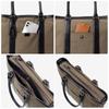 Tote Bag for A4 Canvas and Cowhide [Doubles] 2-Way Men, Compatible, Leather, KCH-1640 (Camel)