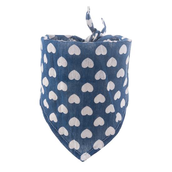 Dog Bandanas Love Heart Pattern Washable Breathable Cat Neckerchief Bib Pet Triangle Scarf