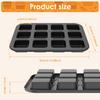 12 Cavity Muffin Cupcake Pan Mini Cheesecake Cake Mold Baking Pan Carbon Steel Non Stick Bakeware Biscuit Pans Muffin Tin Tray