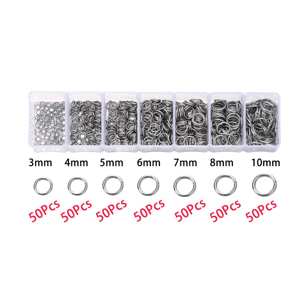 1Box Stainless Steel Lobster Clasps Open Jump Rings Crimp Beads Caps Set For Diy Bracelet Necklace Jewelry Making Accessories