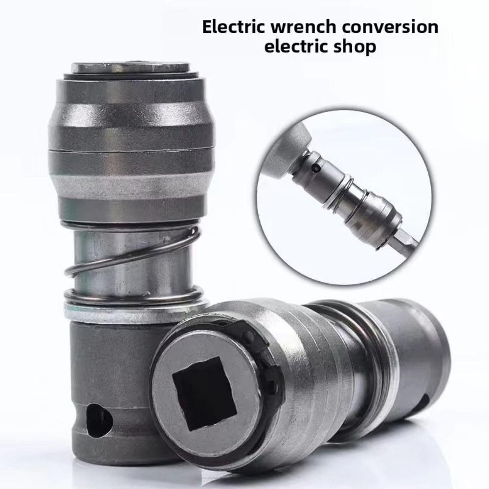 1Set Silver Electric Hammer Conversion Adapter Metal Drill Bit Adapter  Power Tool Accessory