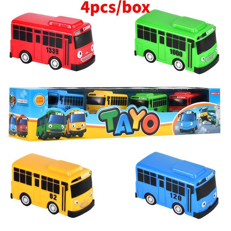 

4 Pcs Cars Toy The Little Bus Tayo Friends Mini Special Set Tayo Rogi Gani Rani