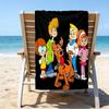 proof beach towel with a Scooby Doo pattern - soft,absorbent,quick-drying,machine washable - perfect for swimming,camping,bathing