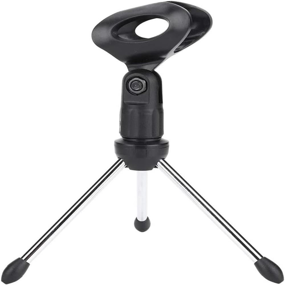 Black Mic Stand Holder Foldable Design Adjustable Tripod Stand Instrument stand For Studio Use