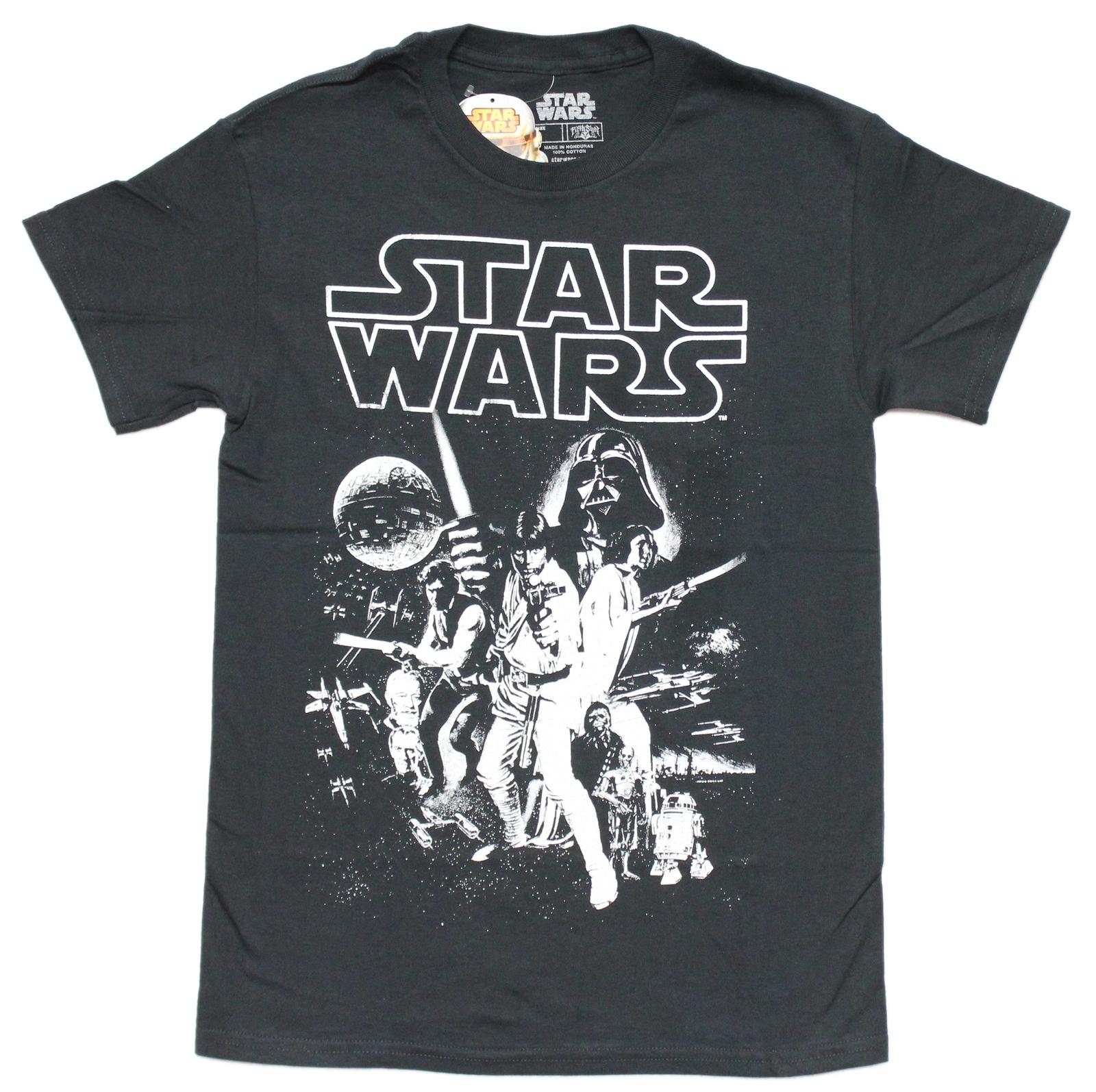 Star Wars New Adult T-Shirt - Monochromatic Classic A New Hope Poster M
