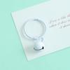 Colorful 14mm Alloy Card Ring Bell Keychain Pendant for DIY Accessories