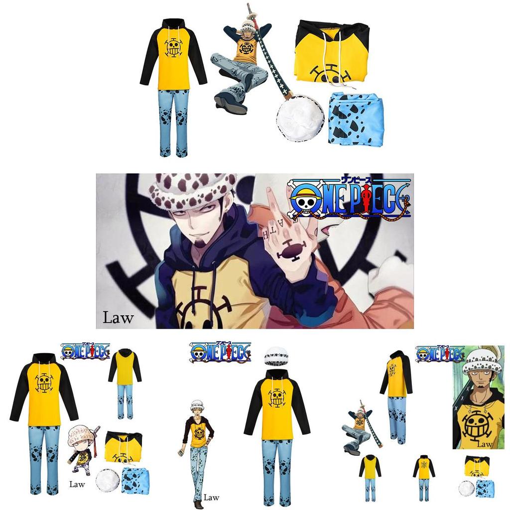 Cos One Piece Trafalgar D. Water Law Cosplay Costume