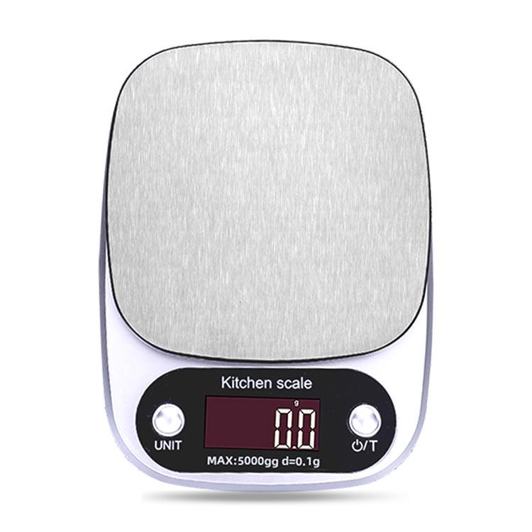 10kg Rechargeable Stainless Steel Kitchen Scale for Food & Baking