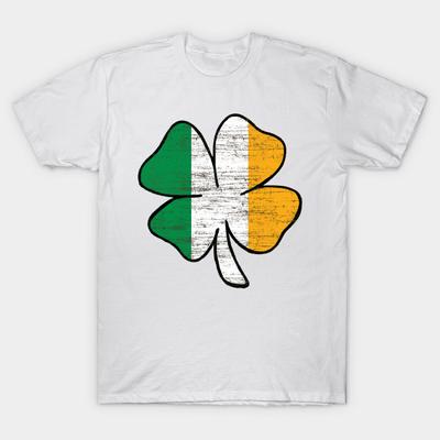 T Shirt Women Irish Flag Shamrock Harajuku Print Kawaii Tshirt Summer Short Sleeve Female T-Shirt Top Tee