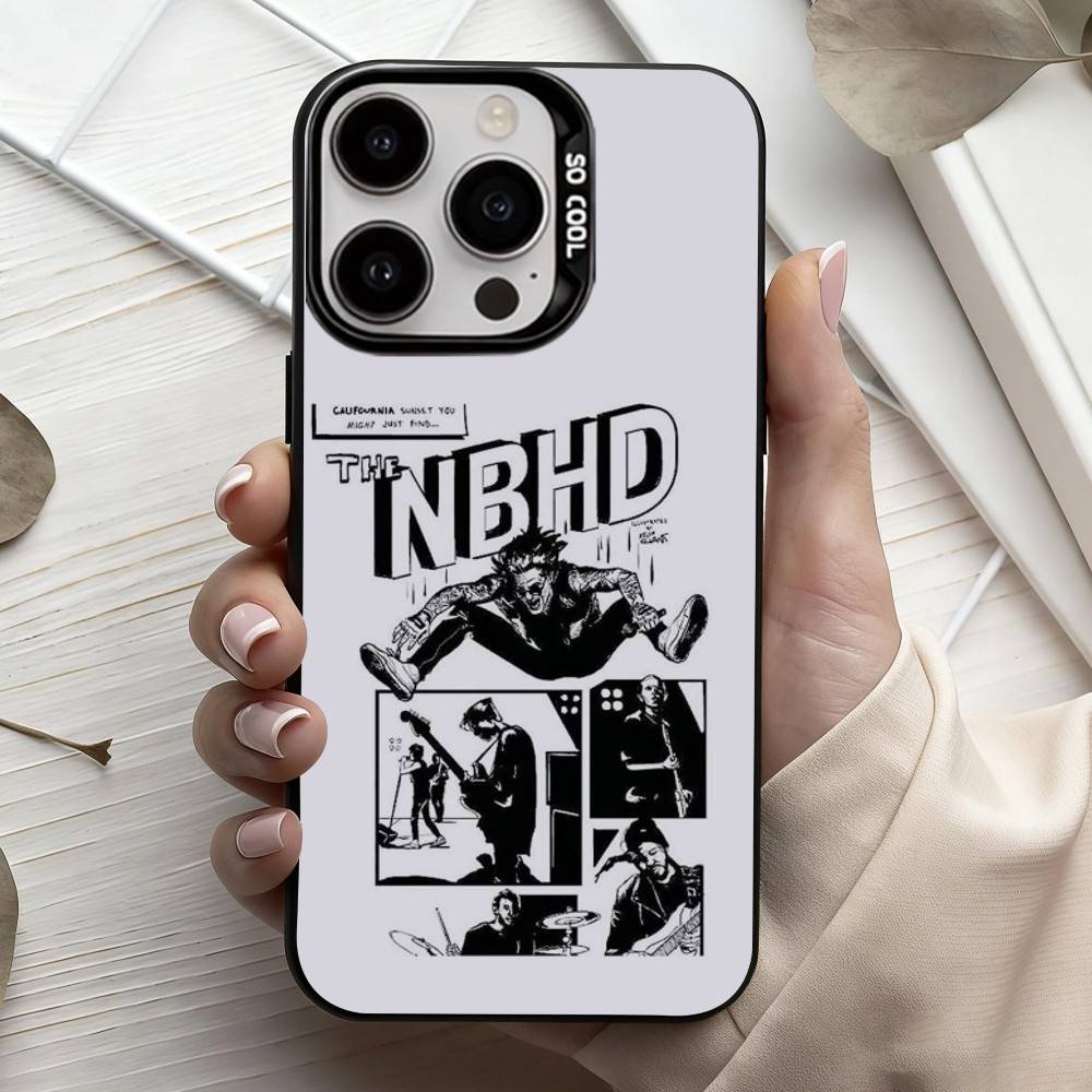 Band NBHD The N-Neighbourhood-D Phone Case For iPhone17,16,15,14,13,12,11 Plus,Pro Max Black Candy silver phone case