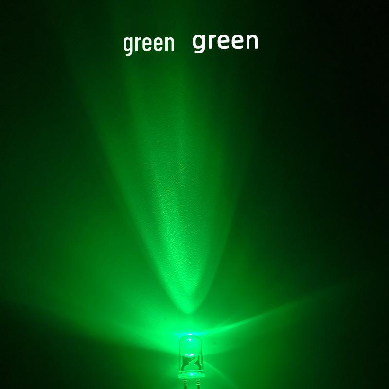 5mm High Brightness LED Lamp Beads, Transparent, Multi-color, Round Head, Long Leg, Direct Plug