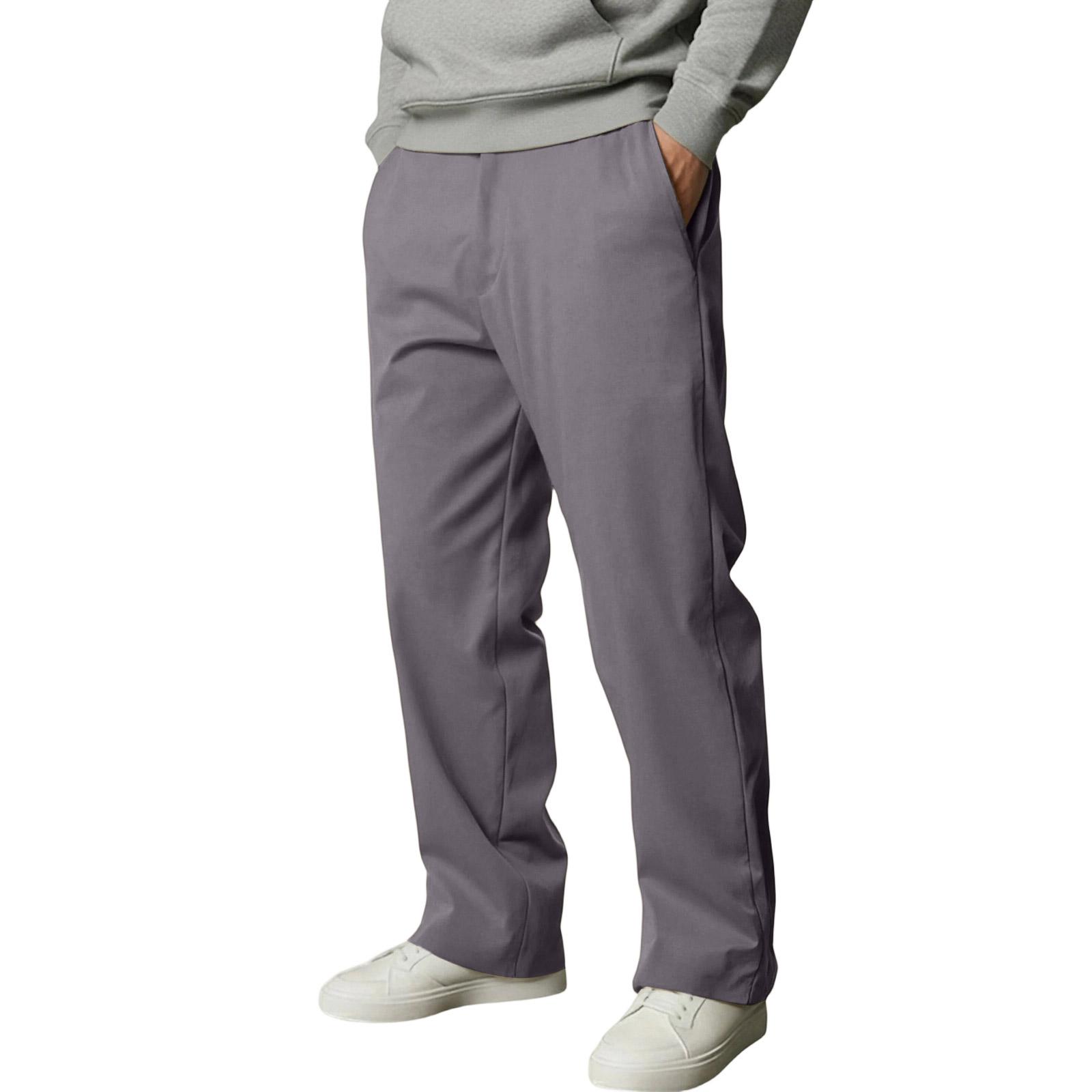 Men s  Leisure  Straight  Cylinder  Zipper  Jogging  Trousers M