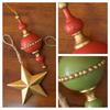 Christmas Traditional Wooden Acorn Pentagram Pendant Tree And Window Decoration