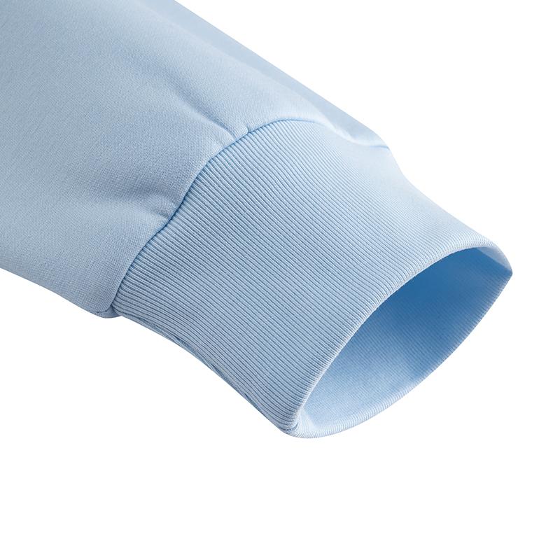 Anta Hooded Fleece Pullover Long Sleeve Knitted Casual Sweatshirt Unisex Sweatshirt Frost-Blue 972618705N-8