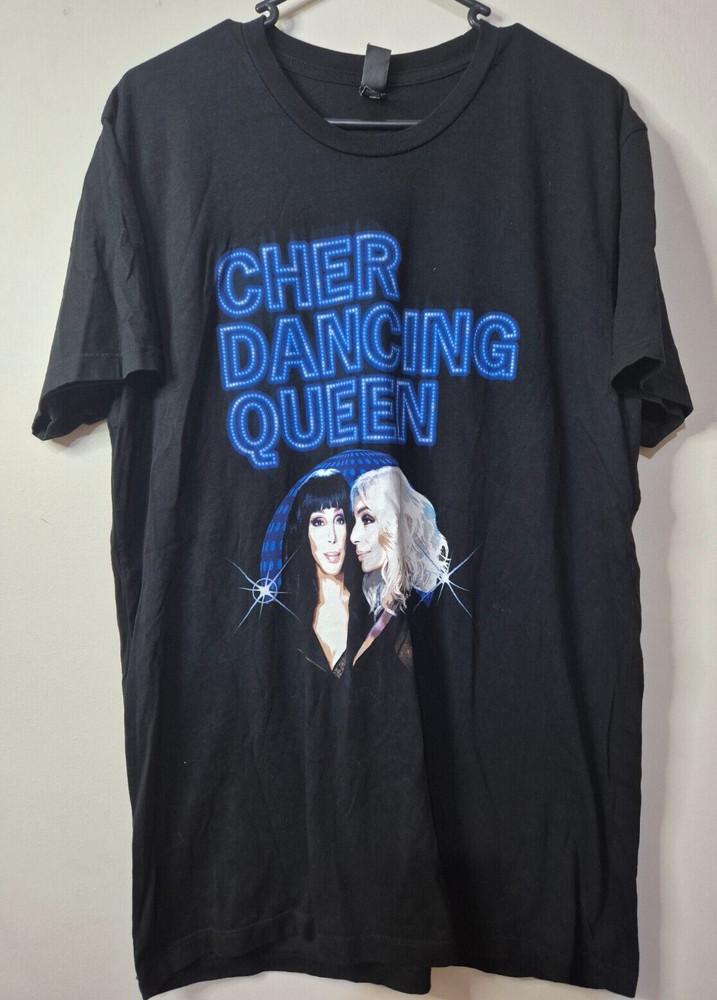 

Cher Dancing Queen Australian Tour 2018 TShirt Tee Size L American Singer Unisex T-Shirt L