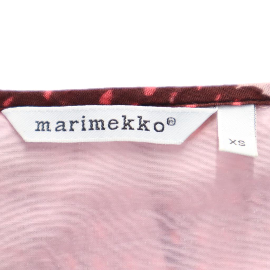 Marimekko Ärmelloses knielanges Kleid XS Rosa Damen Gebraucht