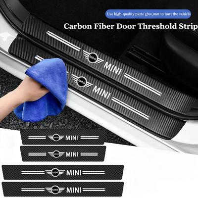 Car Interior Threshold Sticker Door Sill Strip For Mini S Cooper One JCW F54 F55 F56 F57 F60 R50 R52 R57 R58 R59 R61 R53 R55 R56
