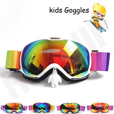 Occhiali da Sci per Bambini Taglia Piccola Occhiali Antiappannamento UV400 per Bambini Occhiali da Sci Lenti Sferiche Occhiali da Snowboard per Ragazze Ragazzi
