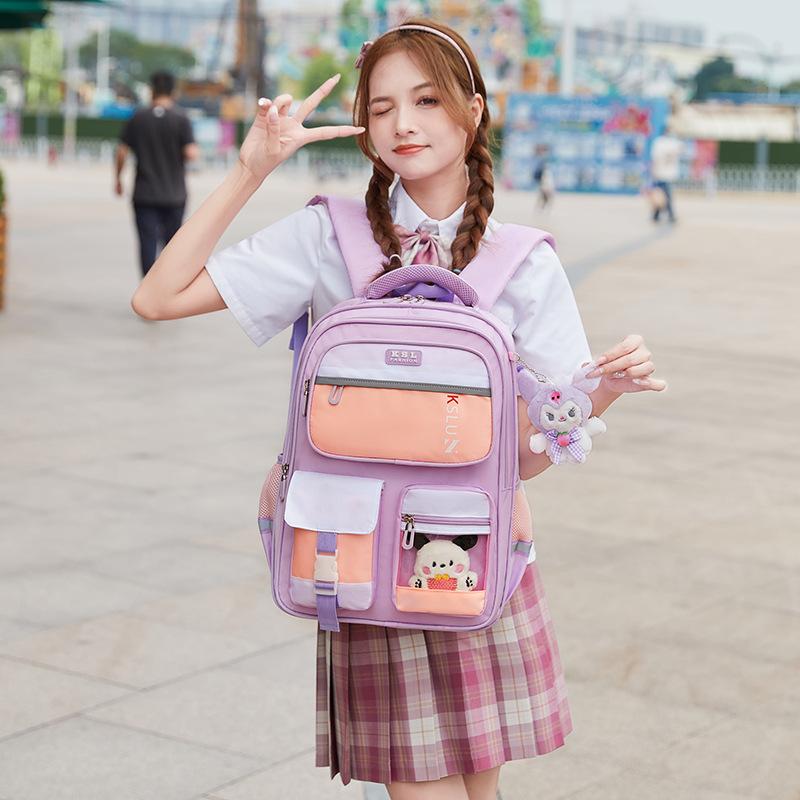 Lightweight Primary School Students  Schoolbags To Reduce Burden on The Spine and Protect Large Capacity Children and Girls