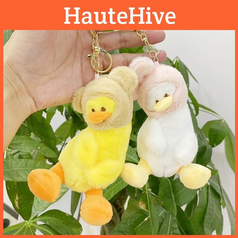 Unique Plush Short Duck Toy Keychain Adorable Cartoon Animal Doll Gift For All Ages