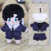 niannyyhouse 10cm x 20cm Plush Clothes: Jacket, Shirt, Tie, Pants, Striped Suit, Cotton Doll, Dress-Up (Blue 10cm)