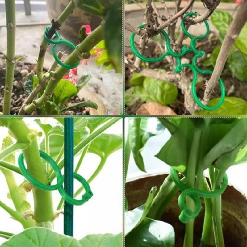 Gentle Plant Support Clips for Climbing Vine Reusable Durable Plastic Clips Tomato Cucumber Gardening Indoor Outdoor Use