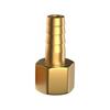 Zhuoji Brass 4-Point Water/Air Pipe Connector with 6-Point Threads for Gas and Soft Hose.