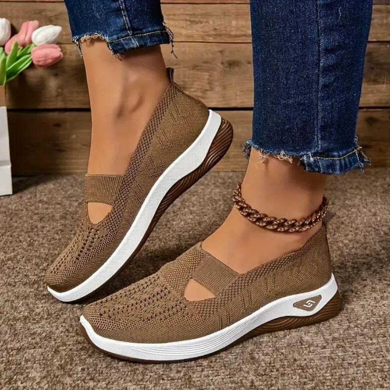 Summer Women's Sneakers Breathable Slip On Walking Shoes Mesh Low Top Womens Vulcanized Shoes Soft Sole Lightweight Women Shoes