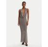 Bardot-Kleid Nola Lurex mit Wasserfallausschnitt