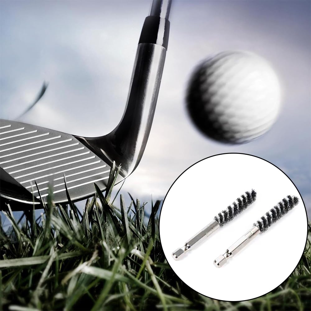 Golf Club Brush Set of 2 for Reshafting Drill Brush