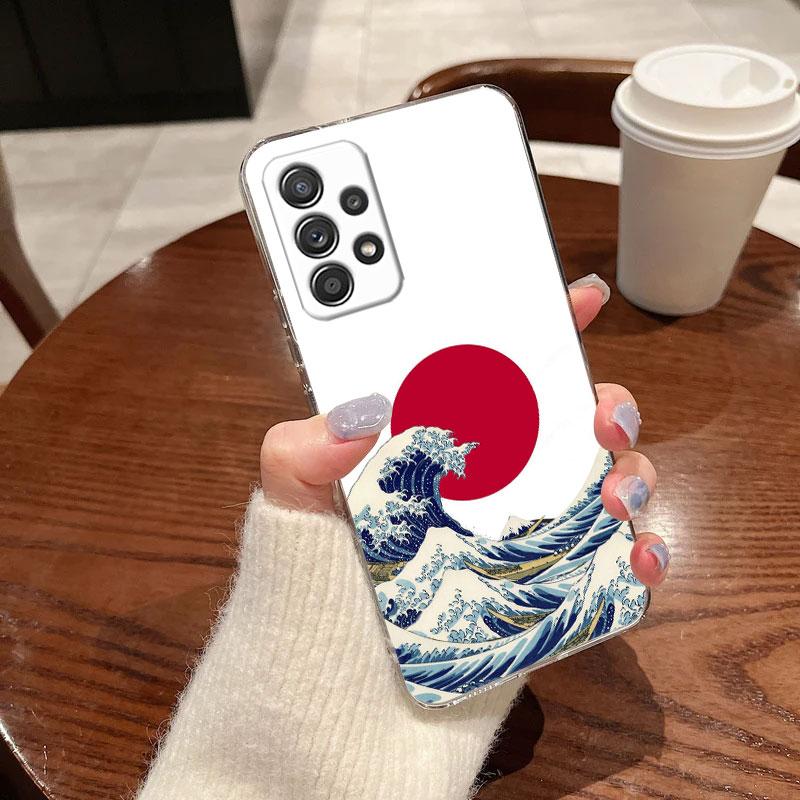 Katsushika Hokusai Art Great Wave For Samsung Galaxy A55 Case A54 A52 A53 A15 A14 A13 A21S A23 A51 A34 A35 A33 A32 A72 A71 Cover