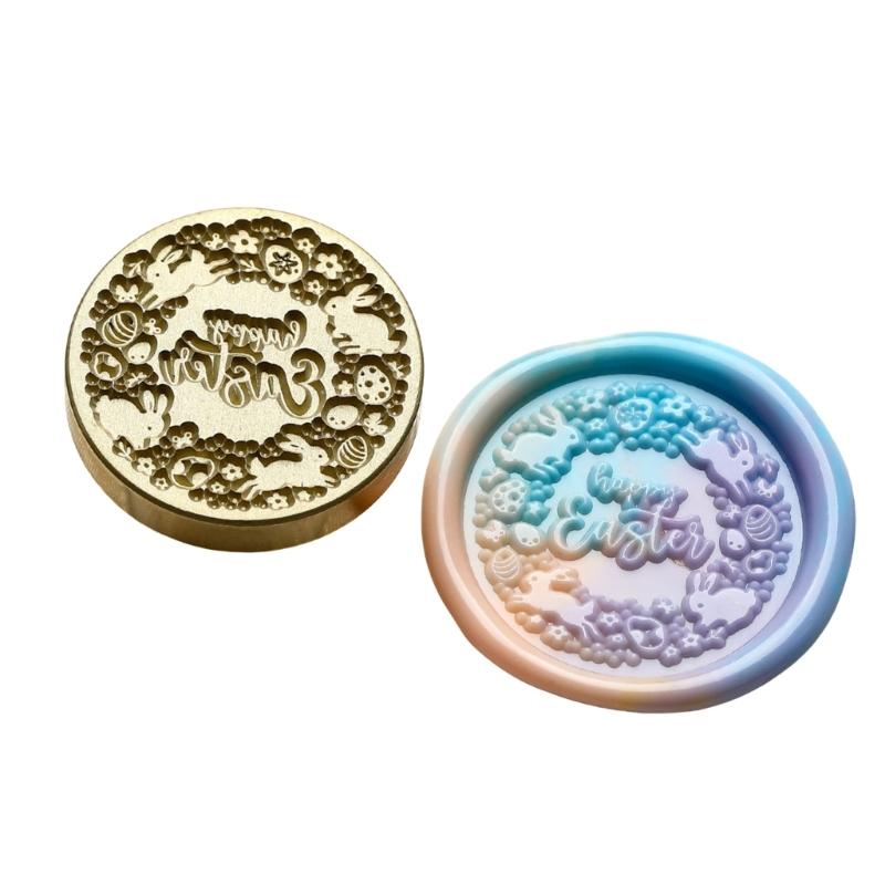 Easter Pattern Wax Stamp Head Replacement for Sealing Envelope Invitation Gift Cards Easter Greeting Card