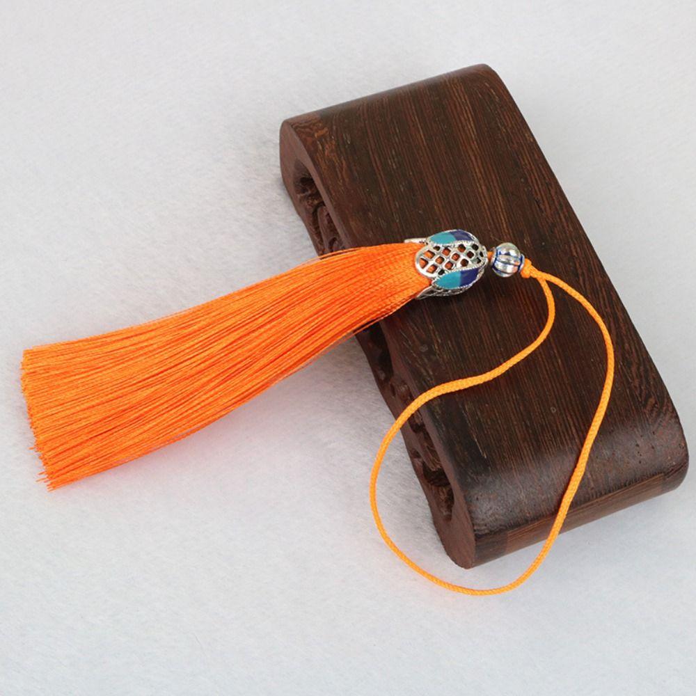 Tassels Polyester Phone Pendant Mobile Phone Straps Mobile Phone Lanyard Silk Cloisonne Keychain