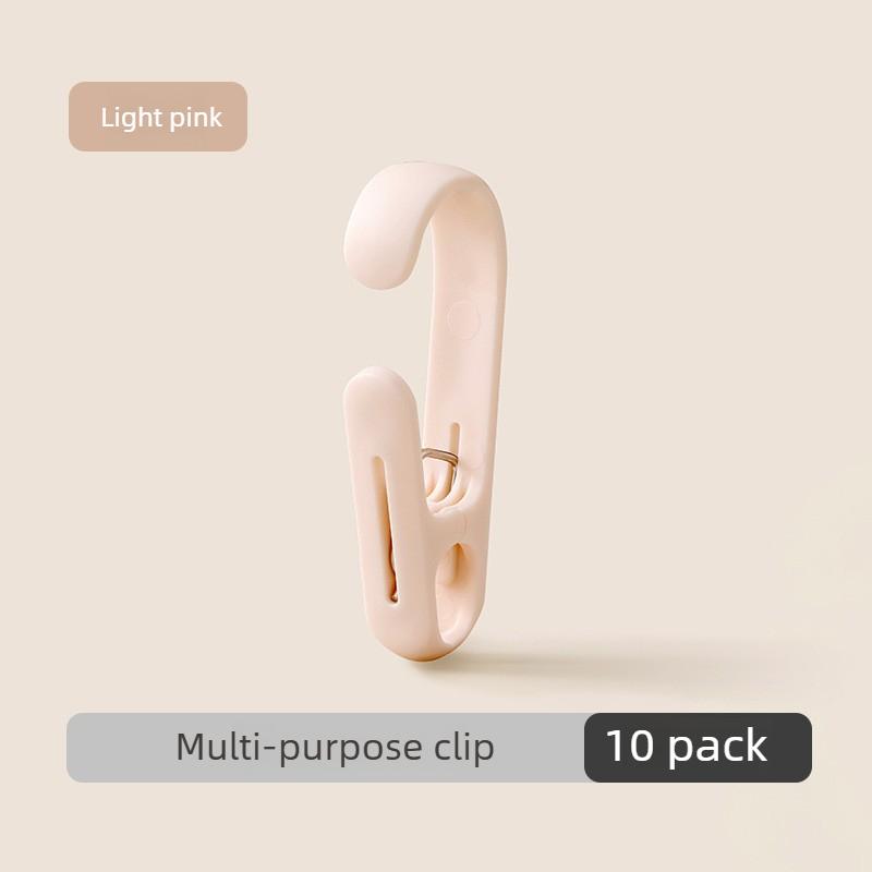 10PCS Multi-Purpose Towel Hanging Clips Portable Non-Slip Clamp Hooks for Home Bathroom Storage Travel Clothes Hanging