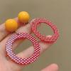 Sweet Circular Earrings Geometric Wave Point Earrings Fashion Drop Earrings  Women