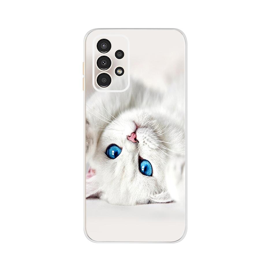 For Samsung Galaxy A13 4G Case Cute Cat Buttefly Soft Silicone Slim Fundas Phone Back Case For Samsung A13 A 13 GalaxyA13 Bumper