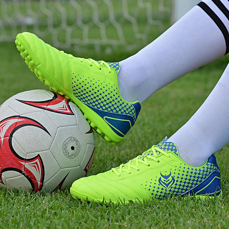 Unisex odiniai guminiai minkšta apačia trumpų nagų futbolo batai jaunimui Profesionalūs futbolo bateliai