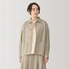 MUJI Wool Blend Shirt Size BG1QZA4A Women's Jacket, Beige, L,