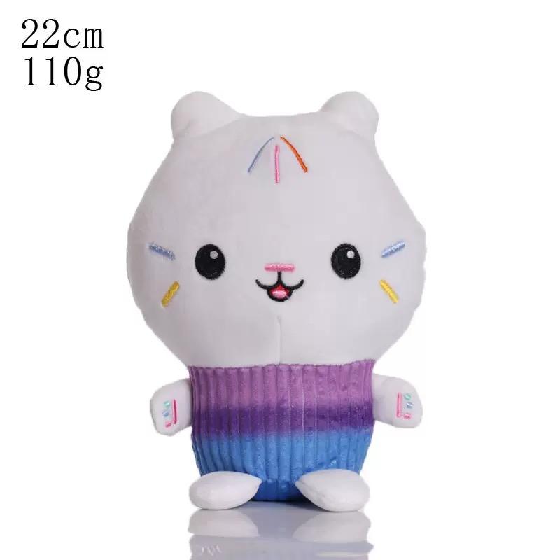 25cm 8szt Domku Lalki Gabby pluszowa zabawka kreskówkowe pluszowe zwierzątko syrenka kot syrenka pluszowa lalka dziecięcy prezent świąteczny