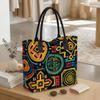  Ethnic Print Large Capacity Tote Bag Fashion Casual Daily Handbag for Women All Match Shopping Shoulder Bag